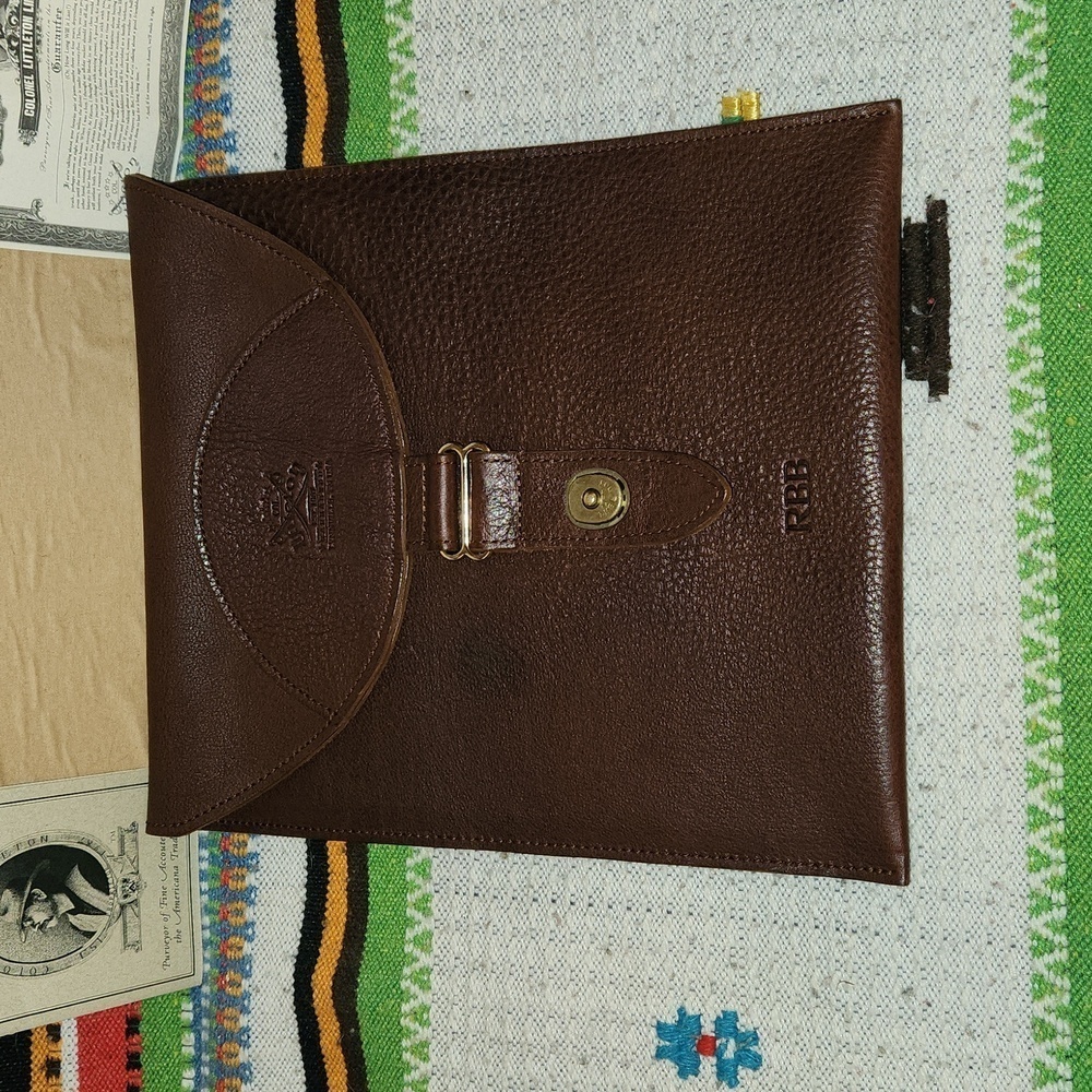 Col. Littleton Fine Leather Travel Bag Pouch Vintage - Picture 3 of 8
